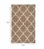 Trellis Pattern Wool Hand Tufted 5 x 8 Feet Carpet