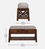 Trellis Sheesham Wood Bench in Scratch Resistant Provincial Teak Finish