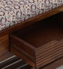Trellis Sheesham Wood Bench in Scratch Resistant Provincial Teak Finish