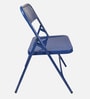Trendy Metal Folding Chair in Blue Colour