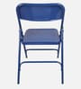 Trendy Metal Folding Chair in Blue Colour