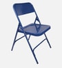 Trendy Metal Folding Chair in Blue Colour
