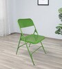 Trendy Metal Folding Chair in Green Colour