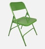 Trendy Metal Folding Chair in Green Colour