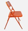 Trendy Metal Folding Chair in Orange Colour