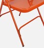 Trendy Metal Folding Chair in Orange Colour