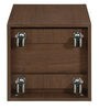 Trendy Coffee Table with Storage Stool in Walnut Colour