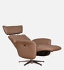 Trendy Leatherette Revolving Motorized Chair In Cappuccino Colour