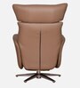 Trendy Leatherette Revolving Motorized Chair In Cappuccino Colour