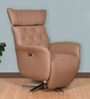 Trendy Leatherette Revolving Motorized Chair In Cappuccino Colour