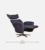 Trendy Leatherette Revolving  Motorized Chair In Dark Blue Colour