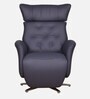 Trendy Leatherette Revolving  Motorized Chair In Dark Blue Colour
