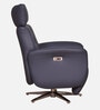 Trendy Leatherette Revolving  Motorized Chair In Dark Blue Colour