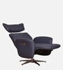 Trendy Leatherette Revolving  Motorized Chair In Dark Blue Colour