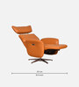 Trendy Functional Revolving  Motorized Chair In Orange Colour