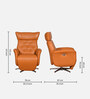 Trendy Functional Revolving  Motorized Chair In Orange Colour