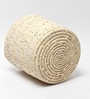 (1Pc) Off White Palm Leaf Handwoven Multipurpose Planter & Storage Basket
