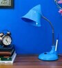 Trendy Sky Blue Metal Study Lamp
