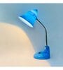 Trendy Sky Blue Metal Study Lamp