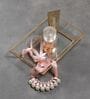 Trendy White Brass & Glass Make Up Organiser