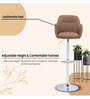 Trento Leatherette Bar Stool in Brown Color