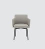 Trento Leatherette Italain Dining Chair In Grey Color