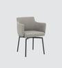 Trento Leatherette Italain Dining Chair In Grey Color