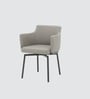 Trento Leatherette Italain Dining Chair In Grey Color