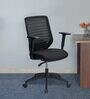 Trenton Breathable Mesh  Mid Back Ergonomic Chair in Black Colour