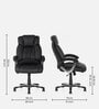 Trenvi Leatherette Executive Chair in Black Colour