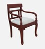 Tressa Teak Wood Bedroom Chair In Brown Finish