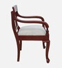 Tressa Teak Wood Bedroom Chair In Brown Finish