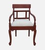Tressa Teak Wood Bedroom Chair In Brown Finish