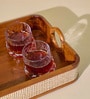 Wooden Tresso Serving Tray with Cane Weaving