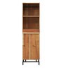 Trestle Solid Acacia Wood Bar Unit in Natural Acacia Finish