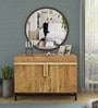 Trestle Solid Acacia Wood Sideboard In Natural Acacia Finish