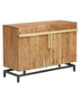 Trestle Solid Acacia Wood Sideboard In Natural Acacia Finish