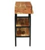 Trestle Solid Wood Console Table In Natural Acacia Finish