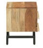 Trestle Solid Wood Night stand in Natural Acacia Finish