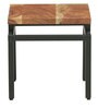 Volgo Solid Wood Nesting Coffee Table Set in Ginger Bronze Finish With Stools