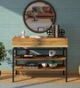 Trestle Solid Wood Console Table In Natural Acacia Finish