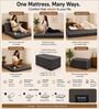 Tri-Fold Travel Folding 4 Inch PU Foam Mattress In (72x36) Single Size