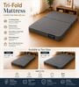Tri-Fold Travel Folding 4 Inch PU Foam Mattress In (72x36) Single Size
