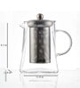 Triangle 800ml Transparent Glass Tea Pot