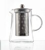 Triangle 800ml Transparent Glass Tea Pot