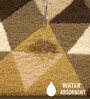 Triangle Gold Microfiber 16x24 Inches Super Soft Bath Mat