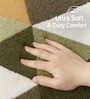 Triangle Green Microfiber 16x24 Inches Super Soft Bath Mat