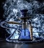 Triangle Hookah with GlassPot Set (Blue)