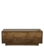 Triangle TV Console for TVs up to 50" with 2 Drawers in Natural Wood Finish