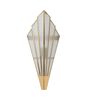 Triangular Abstract Luxe Wall Lamp with Frosted Glass